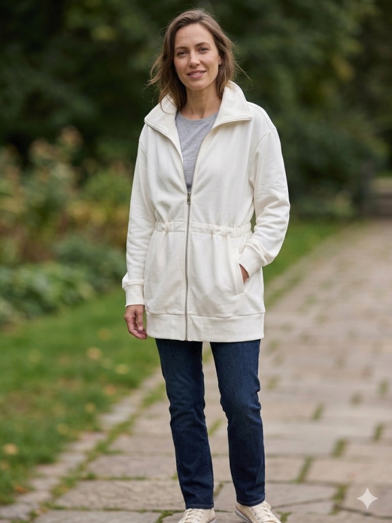 Chaqueta CONVERSE blanca deportiva