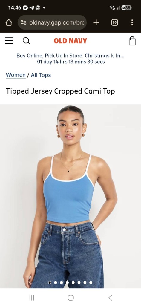 Old Navy top celeste