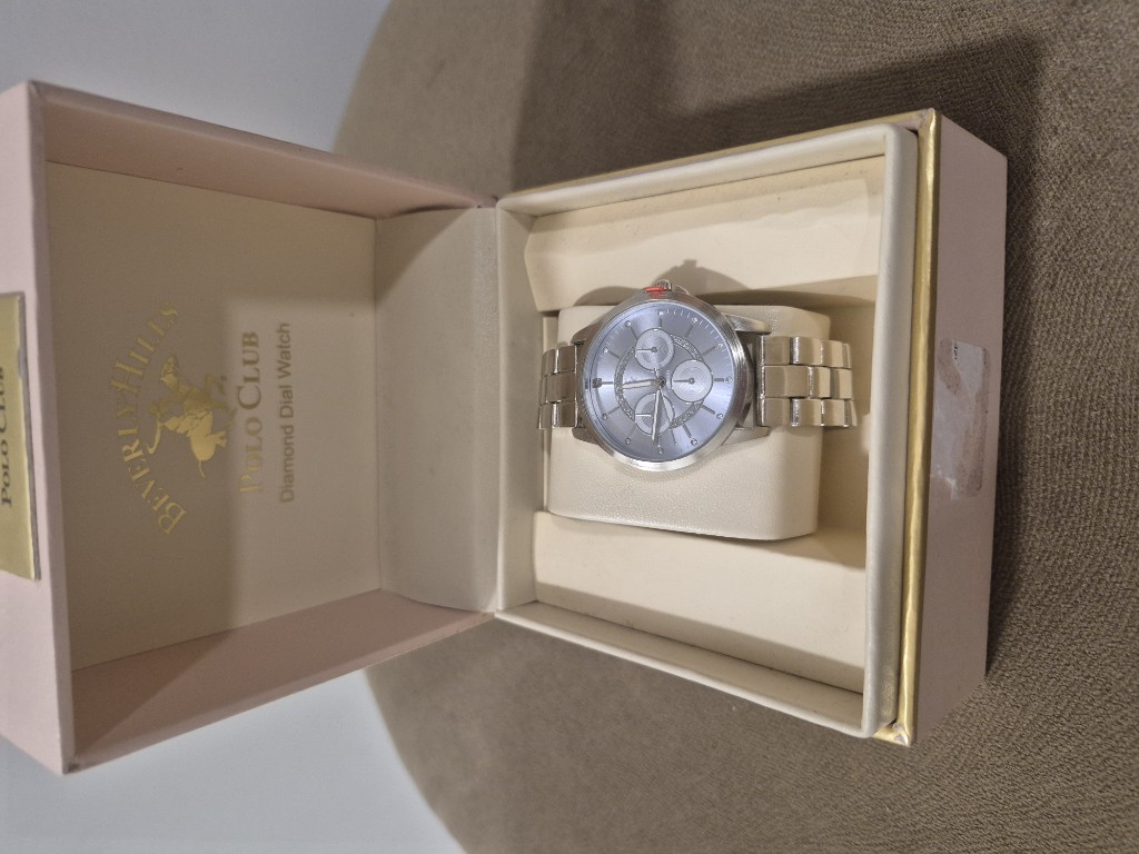 Polo Club reloj plateado mujer