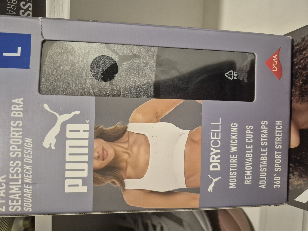 Puma top deportivo gris/negro
