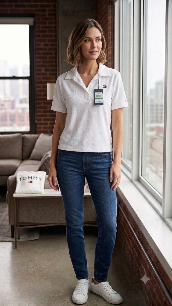 Tommy blanca polo