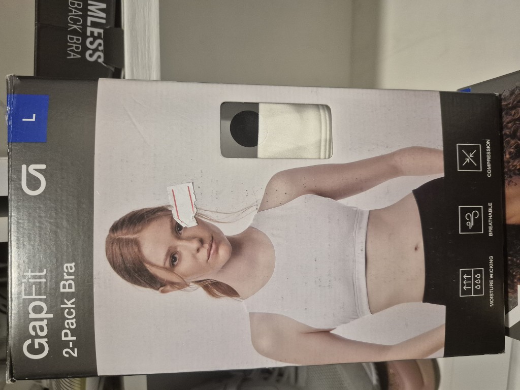 GapFit bras deportivos blancos