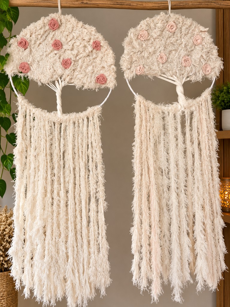 ATRAPASUEÑOS ARBOL DE LA VIDA MACRAME