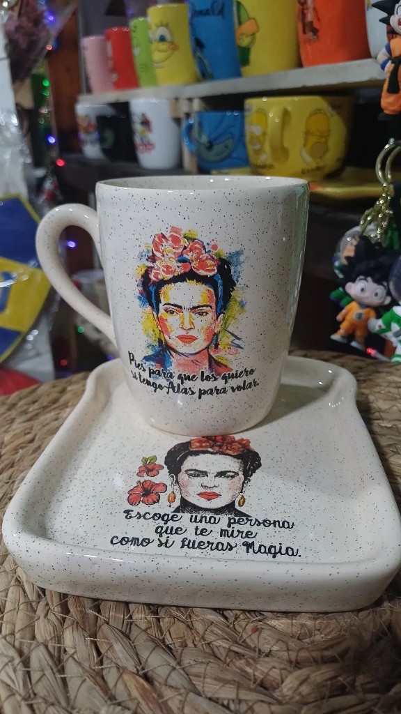 Frida taza con plato