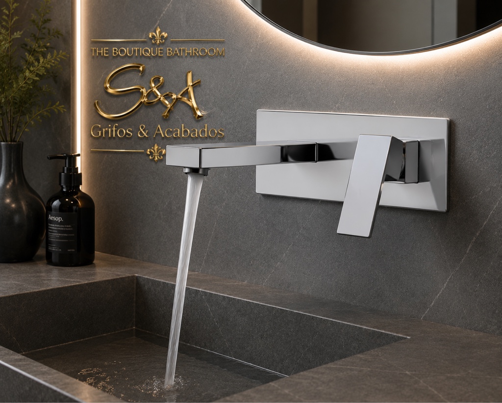Griferia pared retto Light cromo