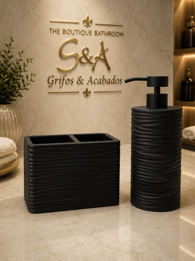 Dispensador con organizador  nipón Black