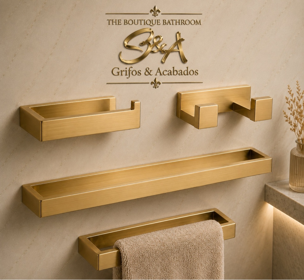 Accesorios Helmond. x 6 Brushed Gold