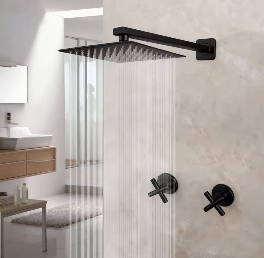 Griferia ducha 8” Novo Black