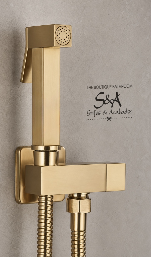 Bidet H2O 🔲 retto  brushed Gold