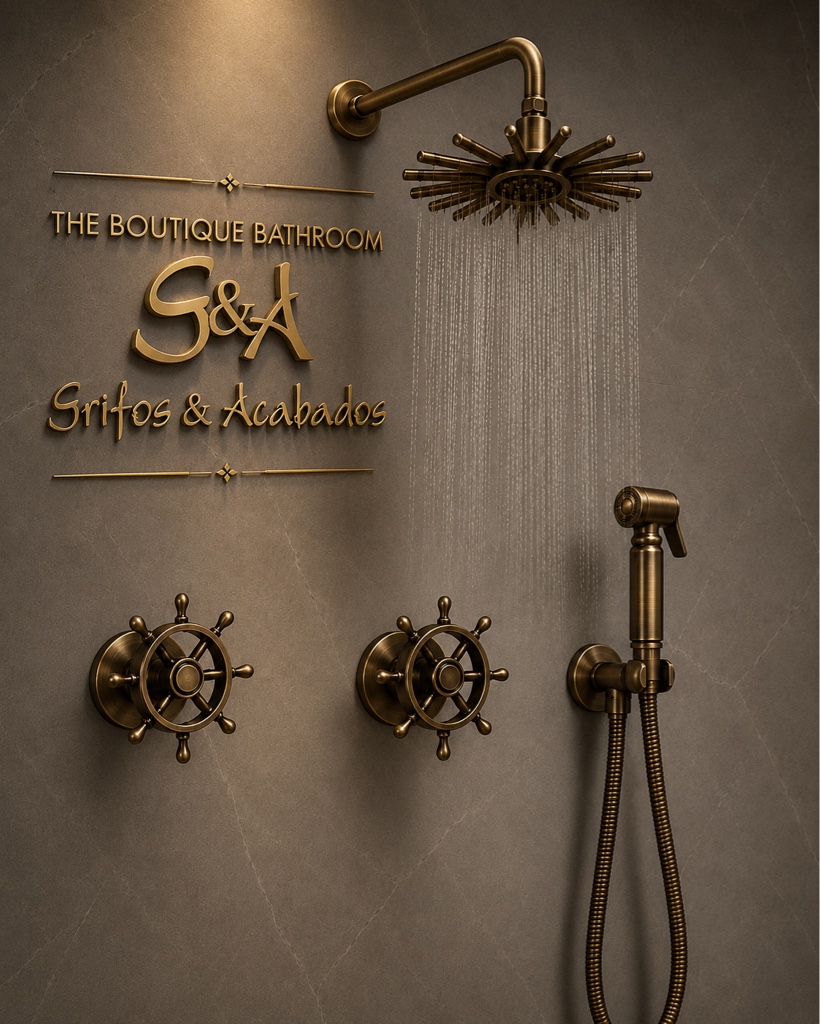 Griferia New York  vintage bronce
