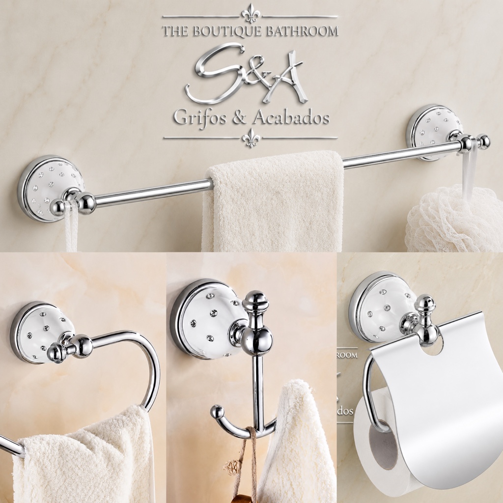 Accesorios  Swarovski. White -Gold
