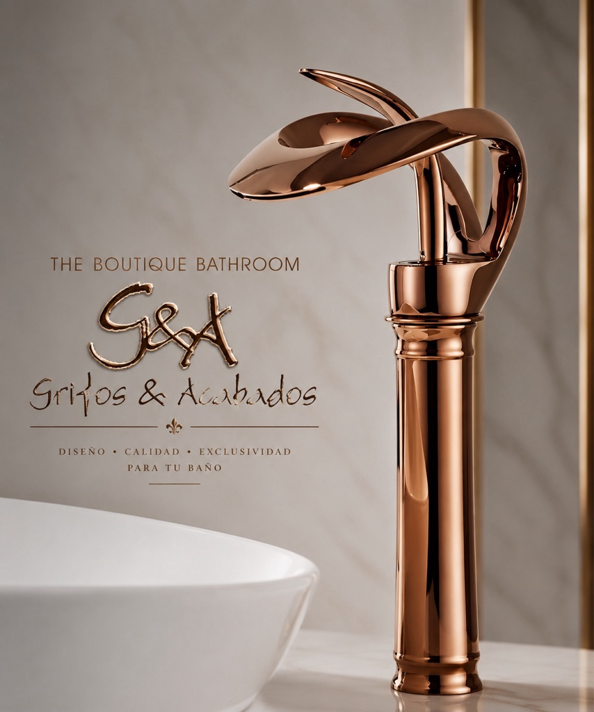 Grifería Alta  Malibú Rose Gold