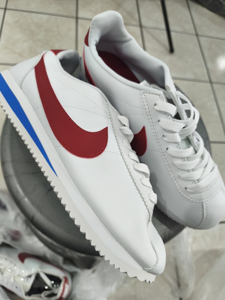 NIKE CORTES BLANCOS ROJO AZUL #7