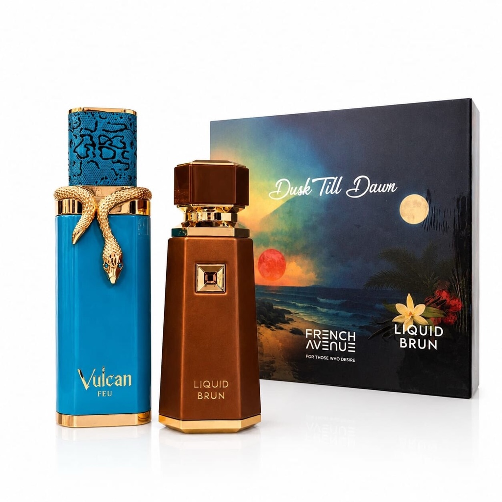 GIFTSET VULCAN FEU X LIQUID BRUN
