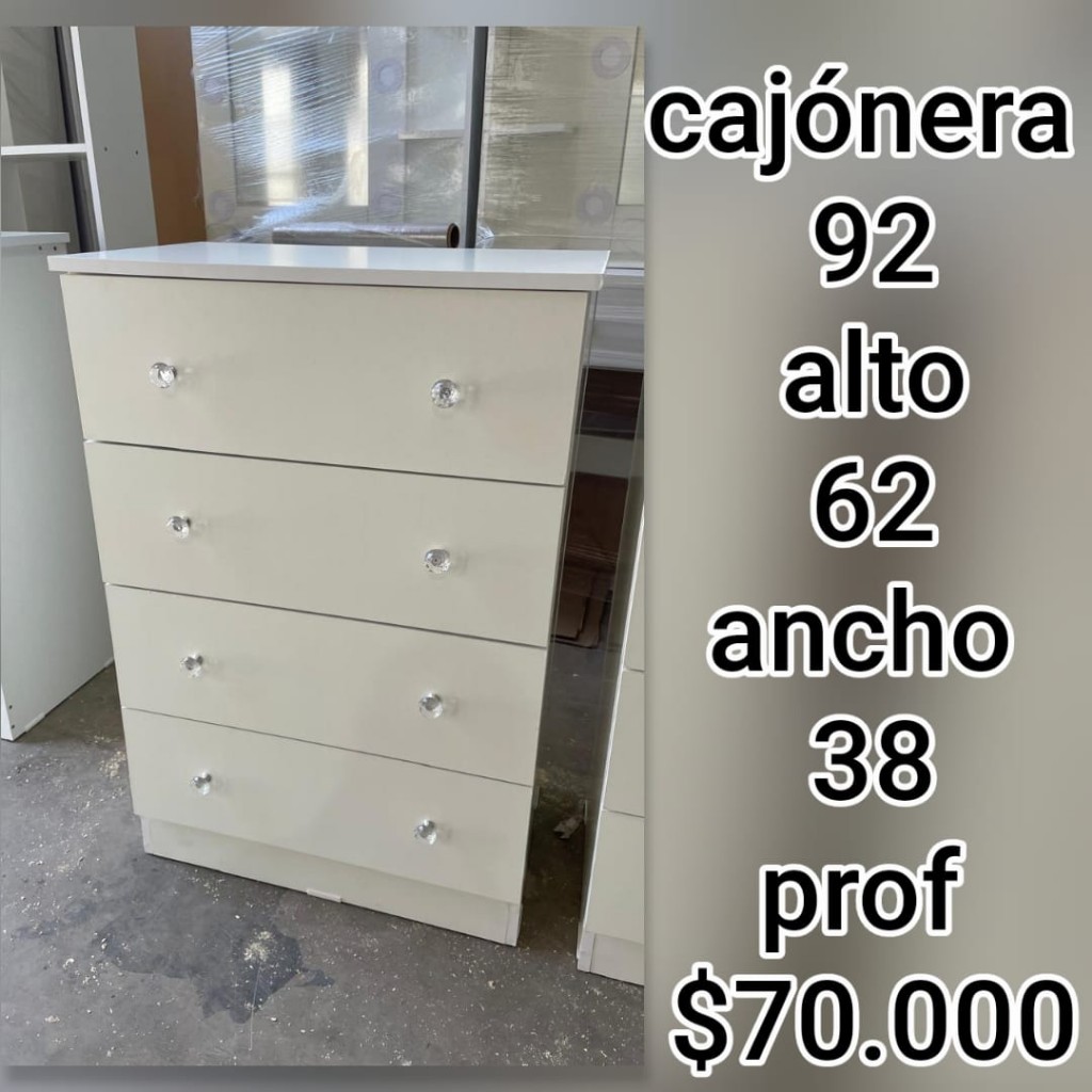 Cajonera blanca 4 cajones