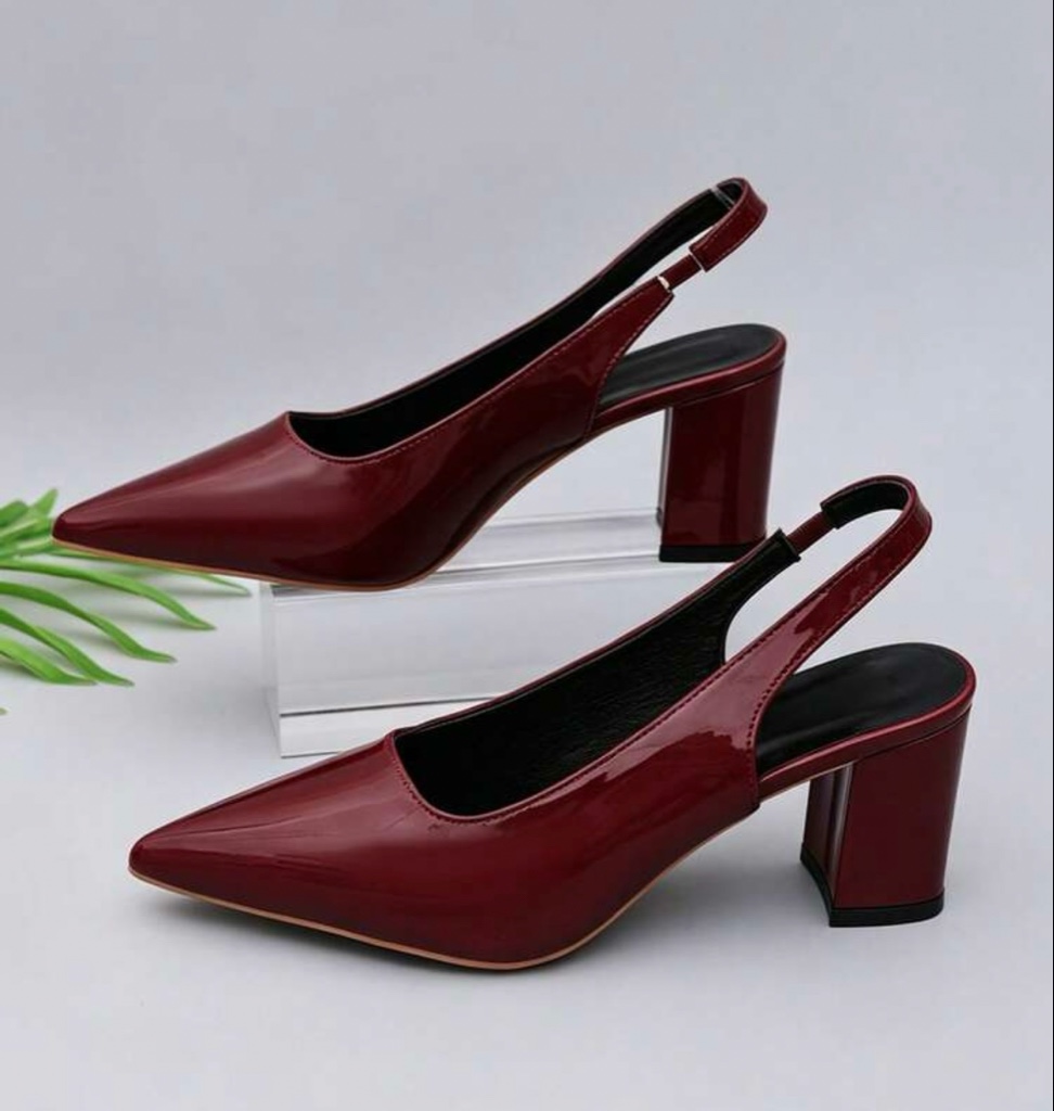 Tacones rojos slingback
