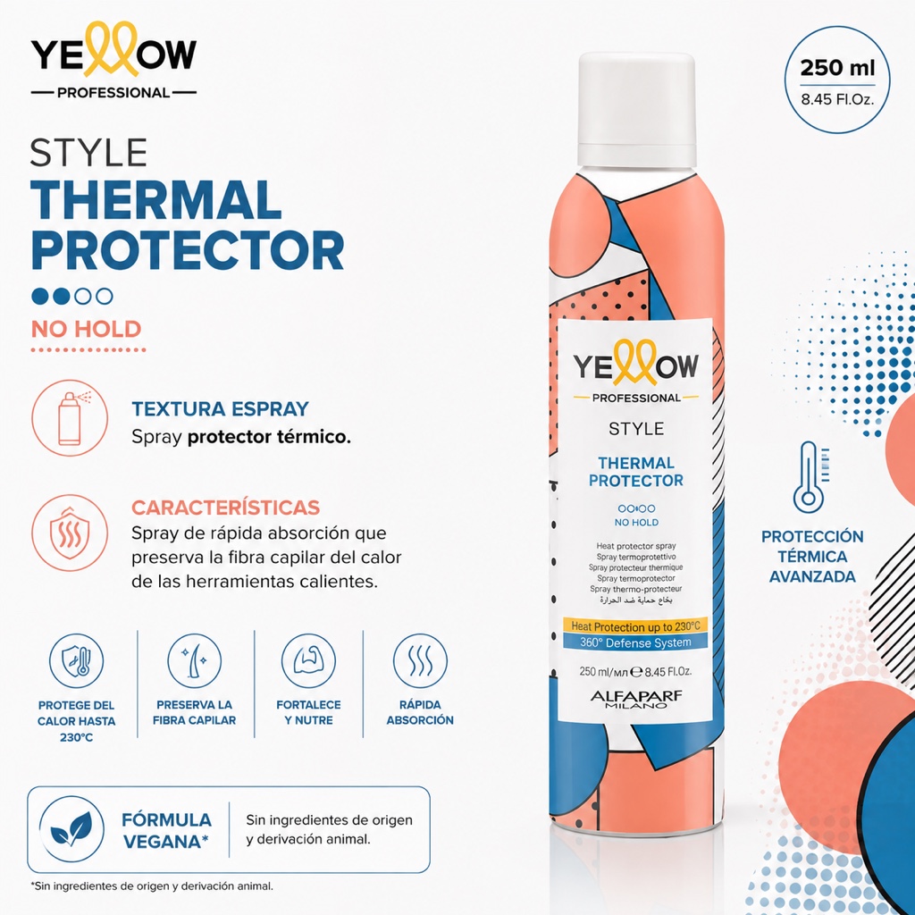 Yellow Professional Style Thermal Protector 250ml