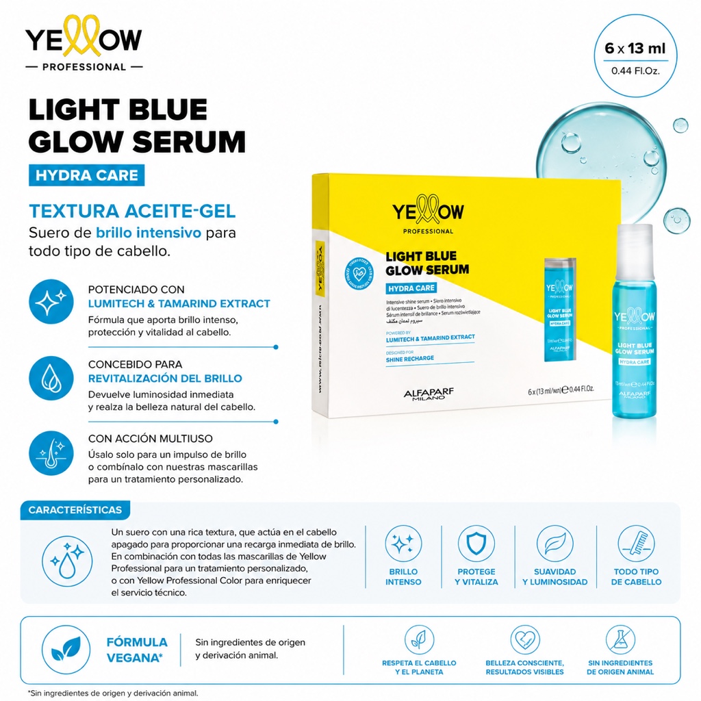 Ampolla Yellow Light Blue Glow Serum