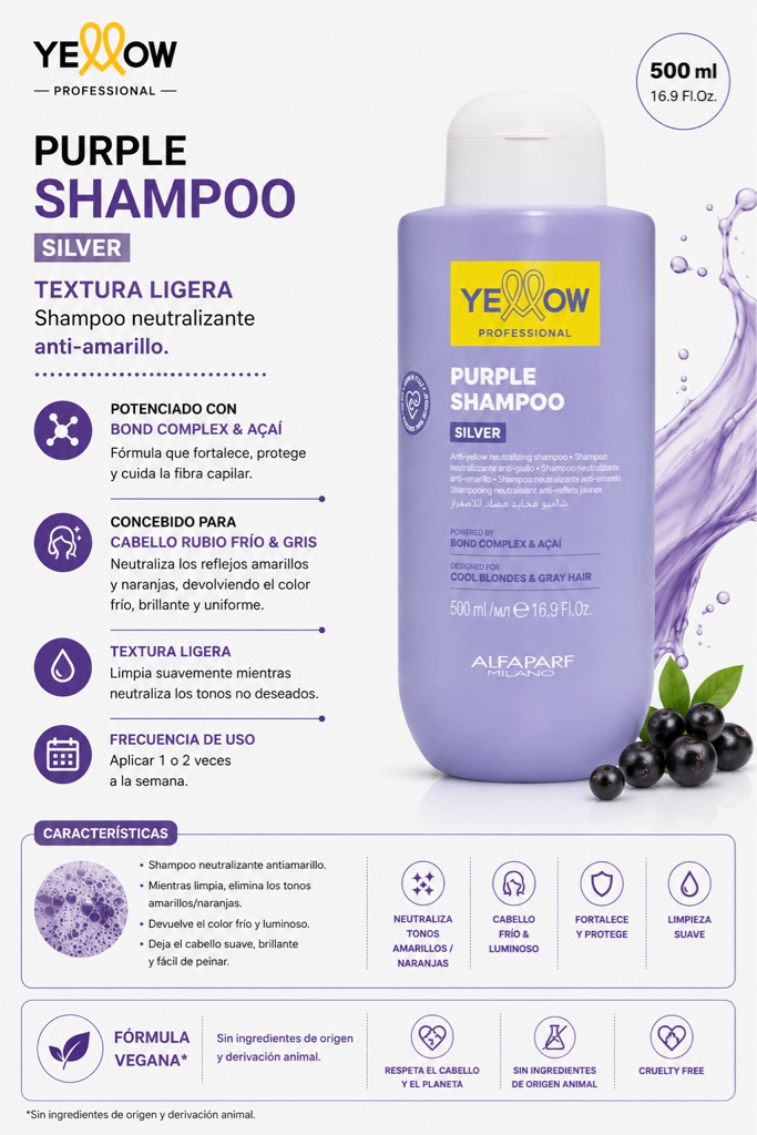 Alfaparf Yellow Purple Shampoo Silver