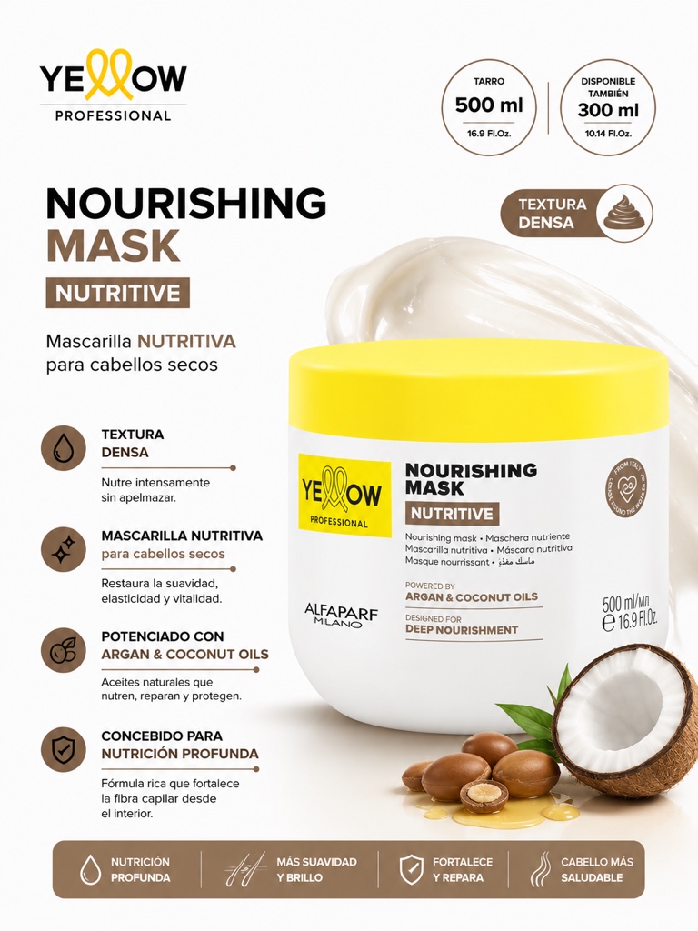 Yellow Professional mascarilla nutritiva 500ml