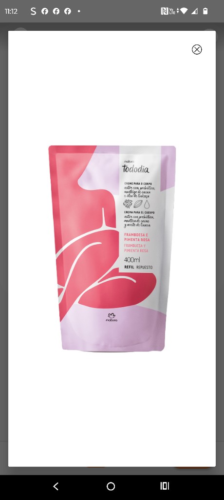 Crema corporal. Repuesto.