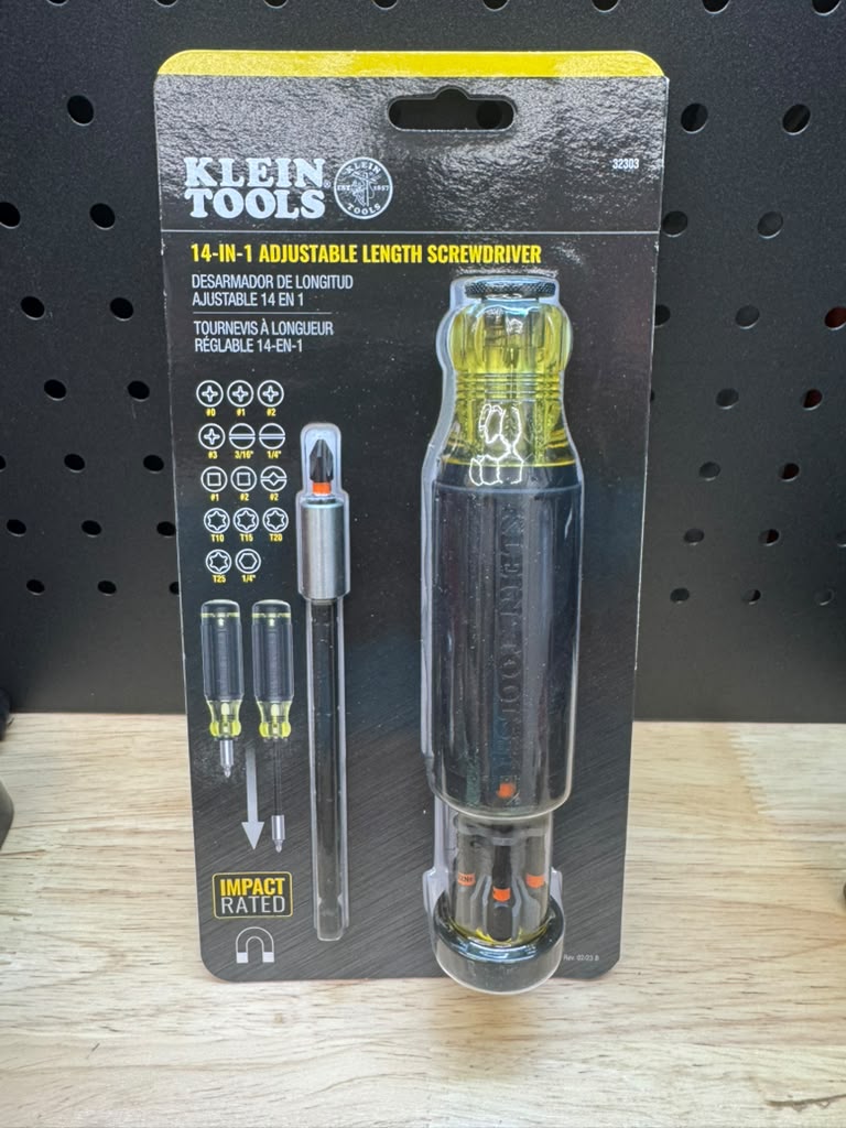 14-in-1 adjustable length screwdriver