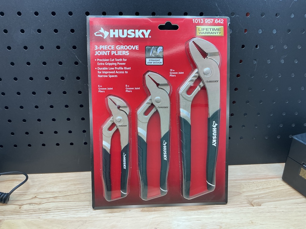 3 piece groove joint pliers husky