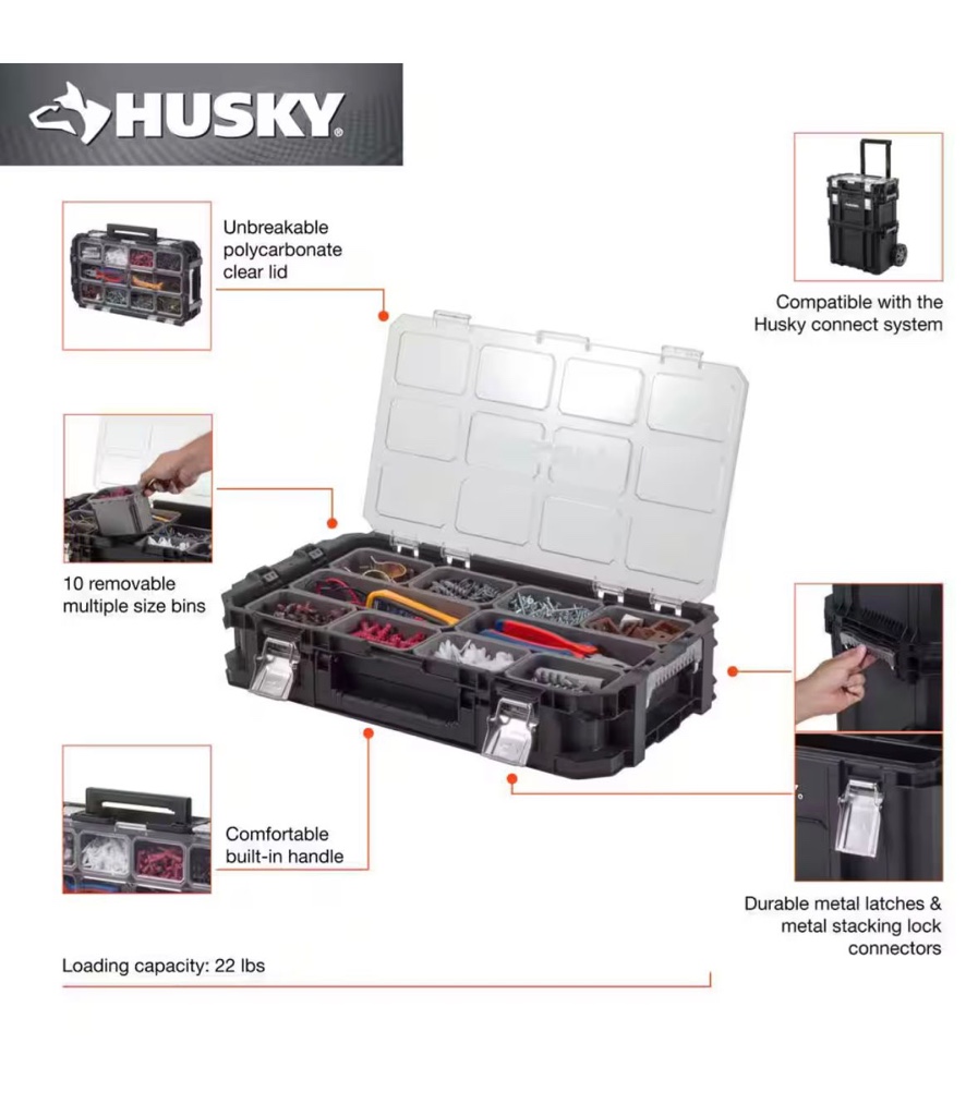 22 in Connect organizer husky