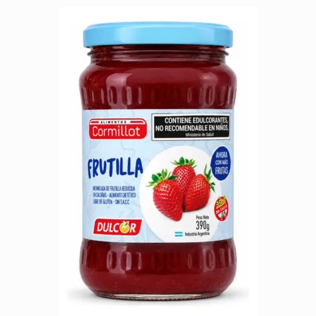 Mermelada Cormillot Dulcor Frutilla Sin Azúcar con Edulcorantes x 390g