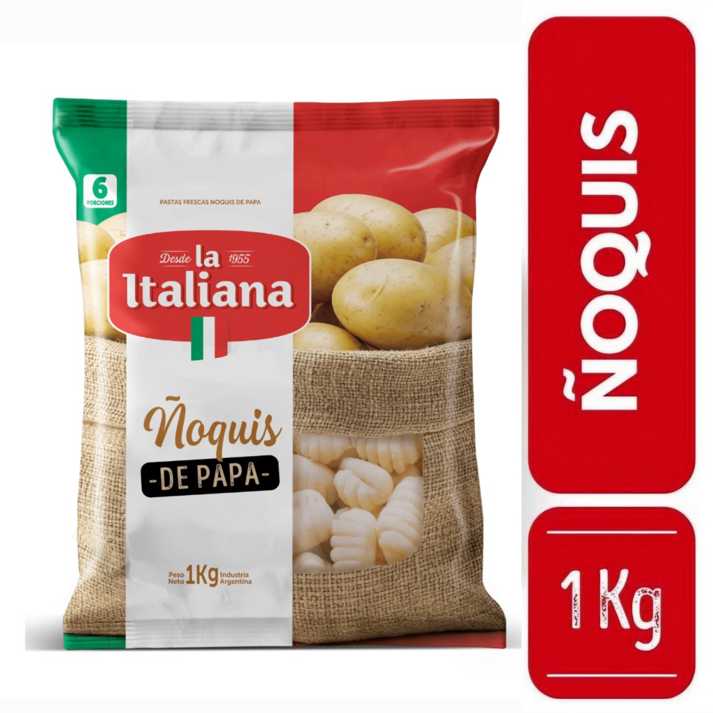 Ñoquis de Papa La Italiana x 1Kg