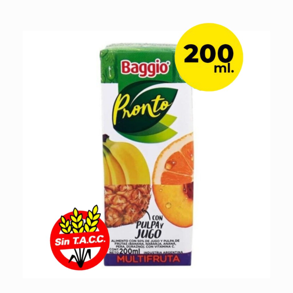 Jugo Baggio Multifruta x 200ml