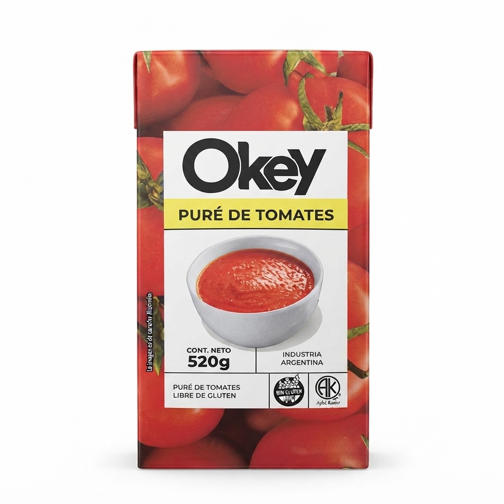 Puré de Tomates Okey x 520g.