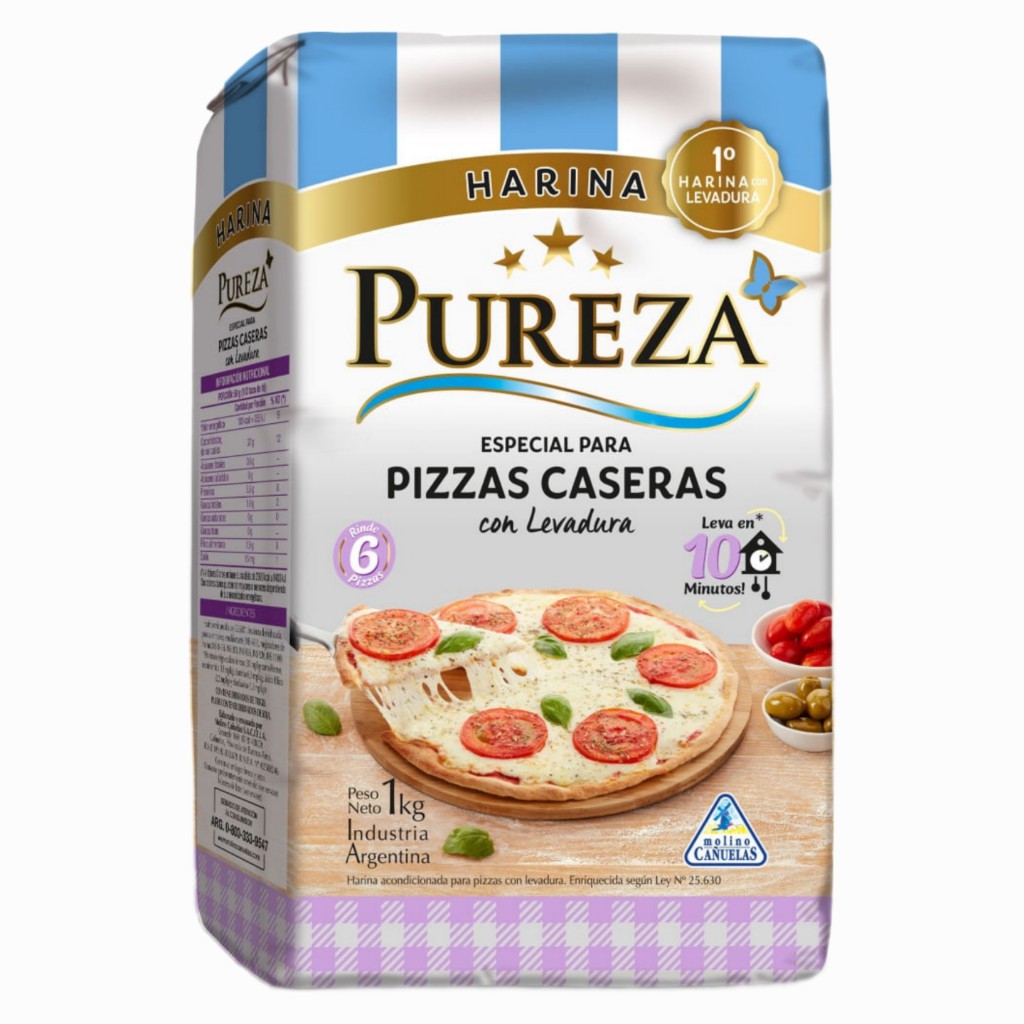 Harina Especial para Pizzas c/ Levadura Pureza x 1 Kg