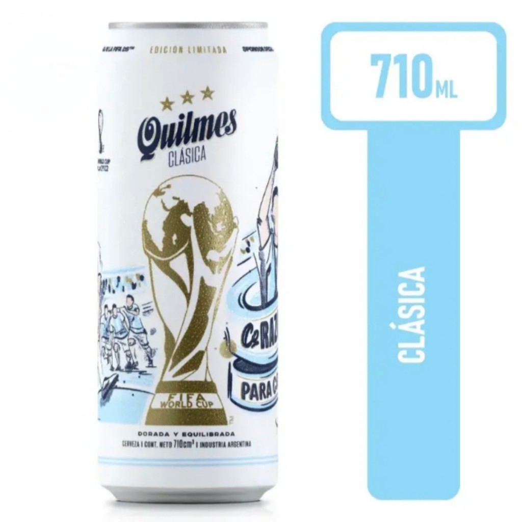 Lata Porrón Cerveza Quilmes Clásica x 710 ml