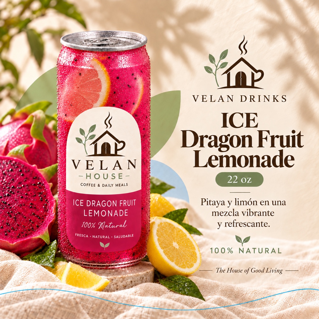 Ice Dragon Fruit Lemonade (22OZ)