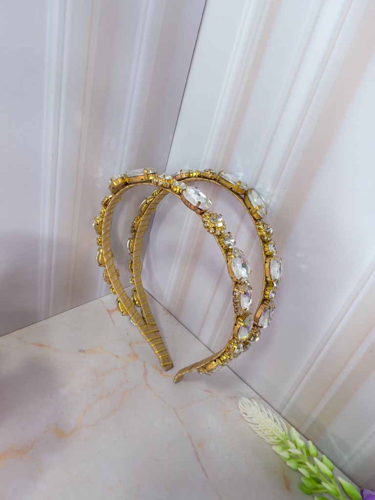 Diadema doble con cristales