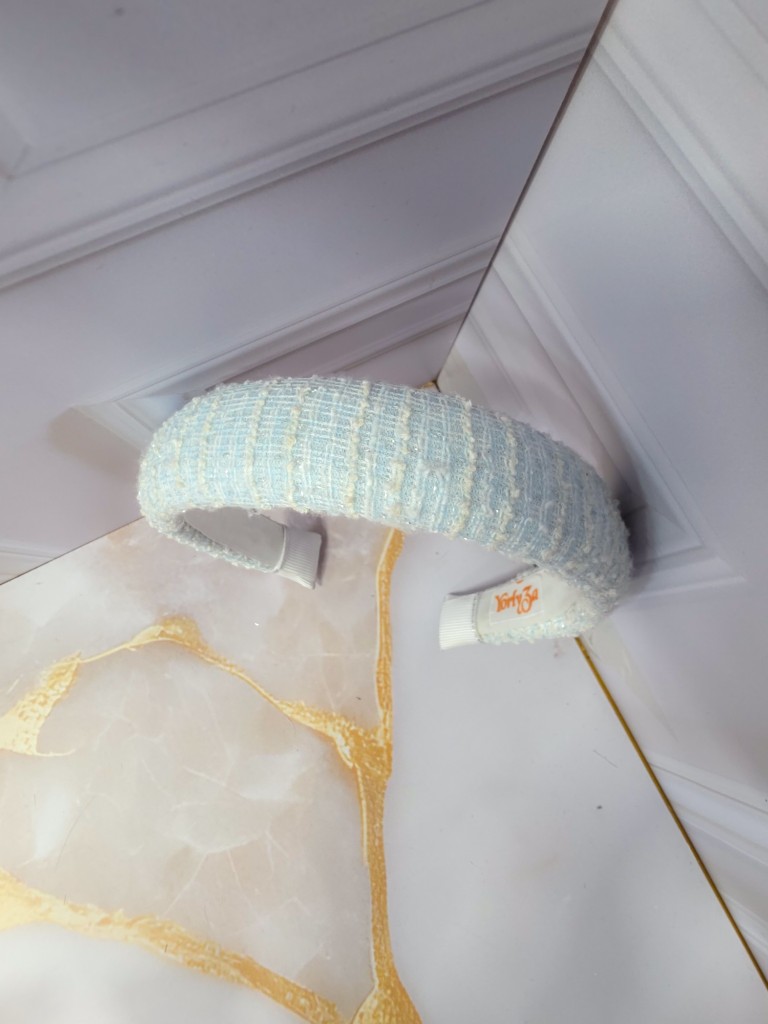 Diadema tweed celeste