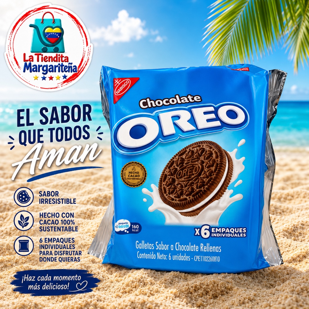 Galleta Oreo Chocolate x6 unidades