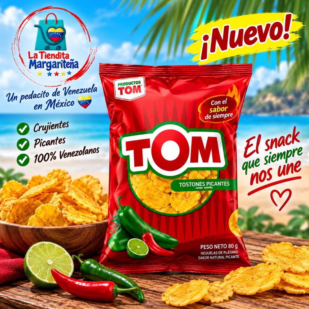 TOM Tostones picantes 80g