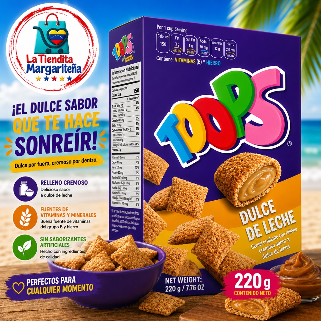 Toops dulce de leche 220gr