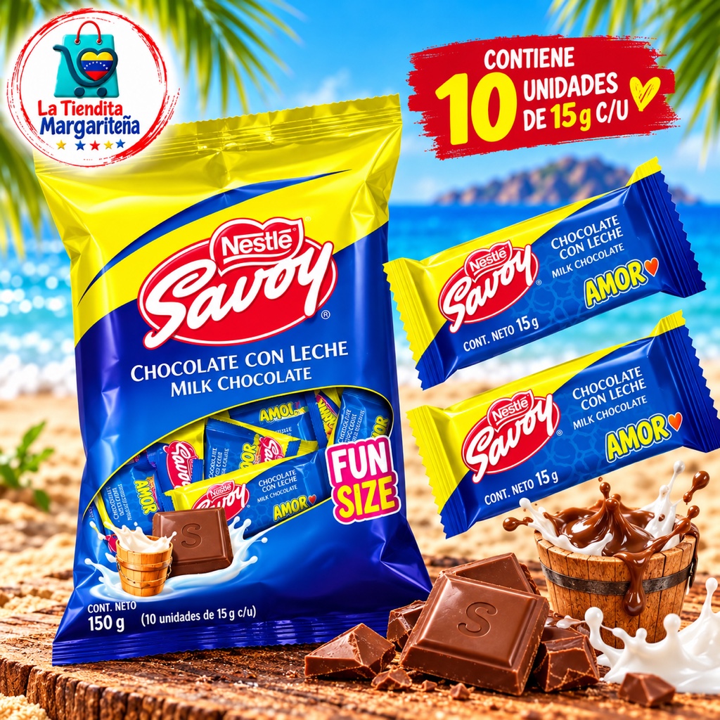 Savoy chocolate con leche mini15g