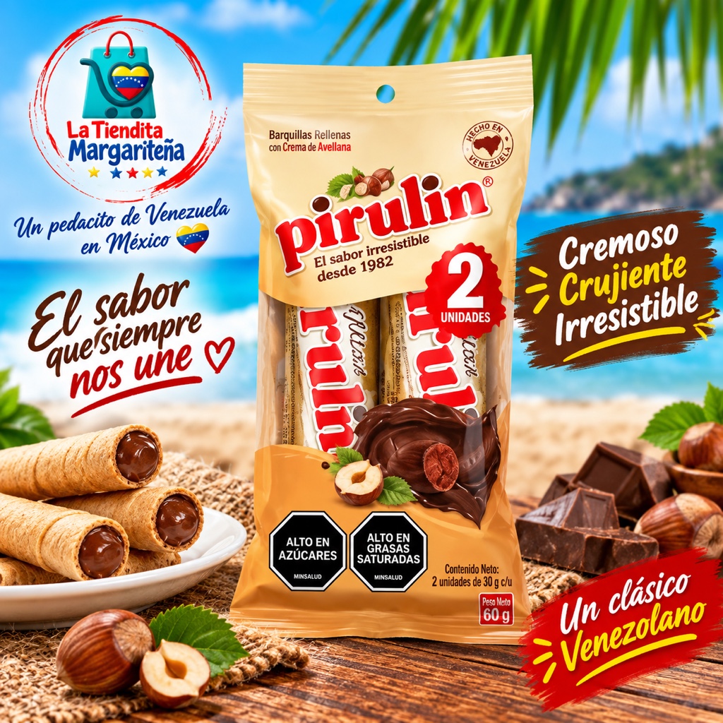 Pirulin barquillas 60g