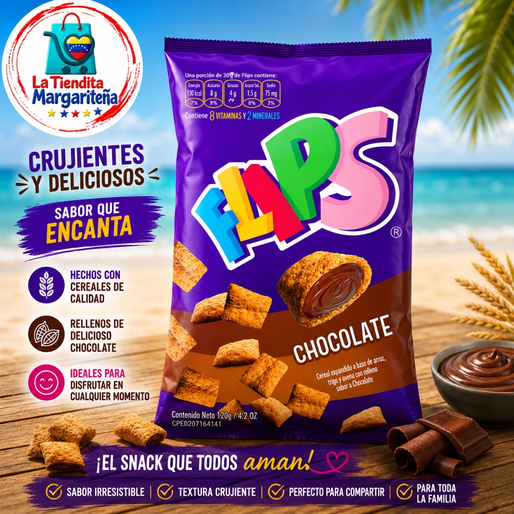 Flips chocolate 120grs
