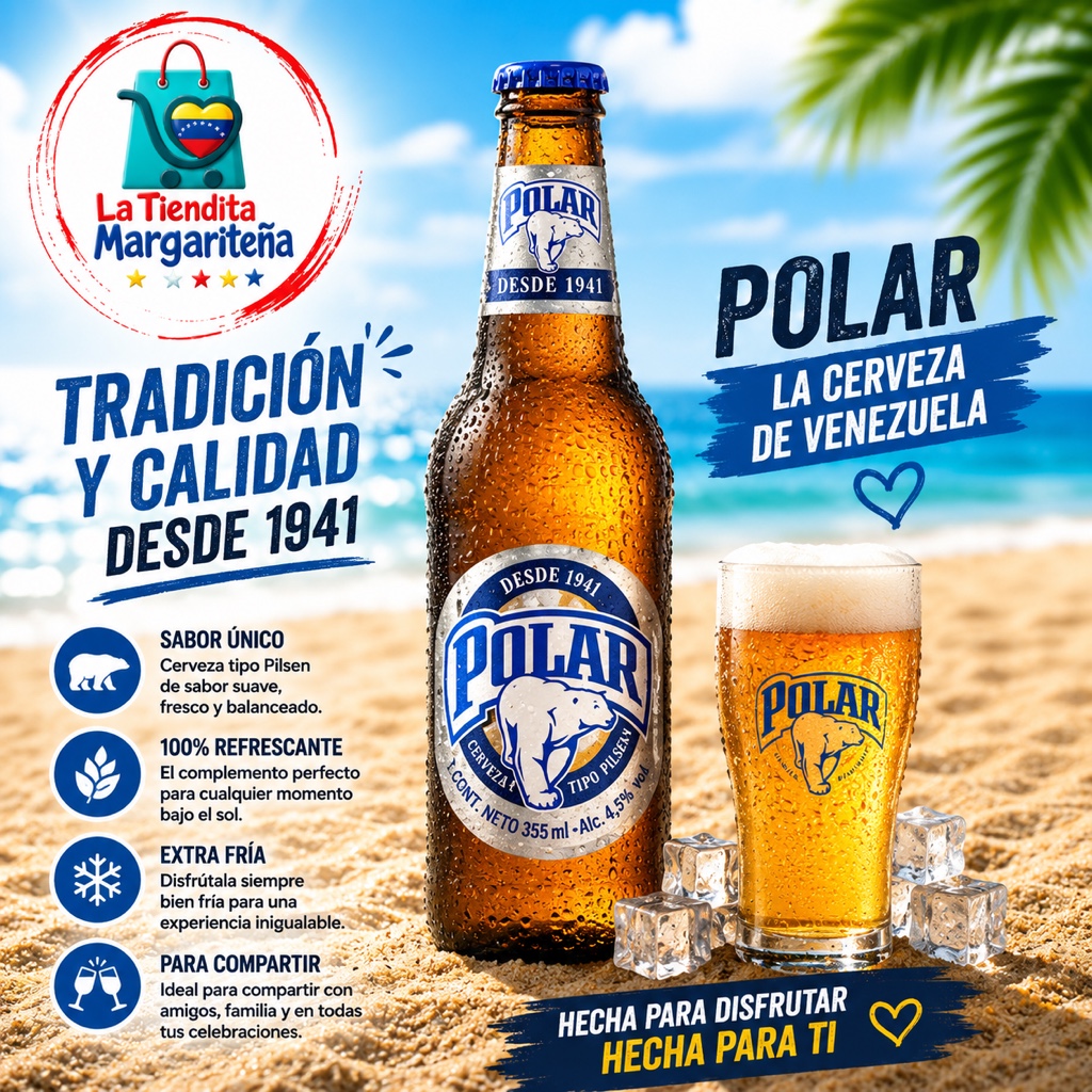 Cerveza polar 355 ml
