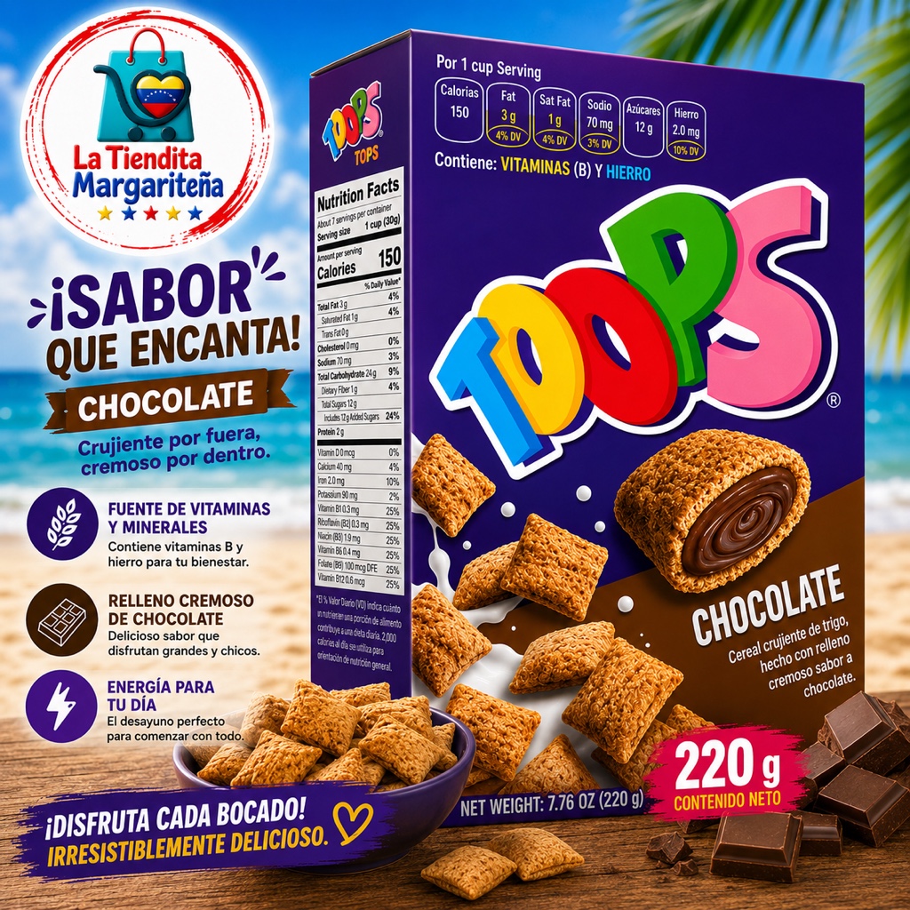 Toops chocolate 220 gr