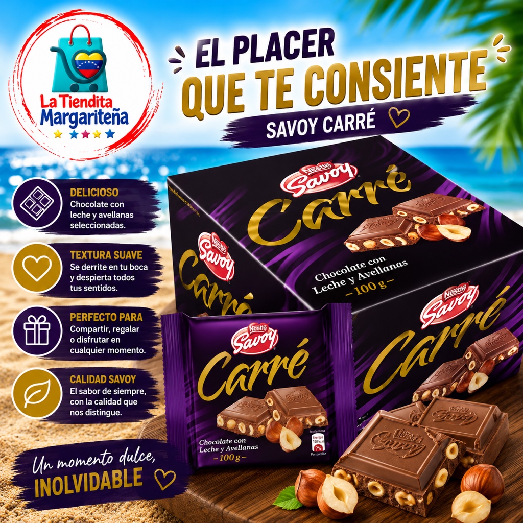 Chocolate carre 25 gr
