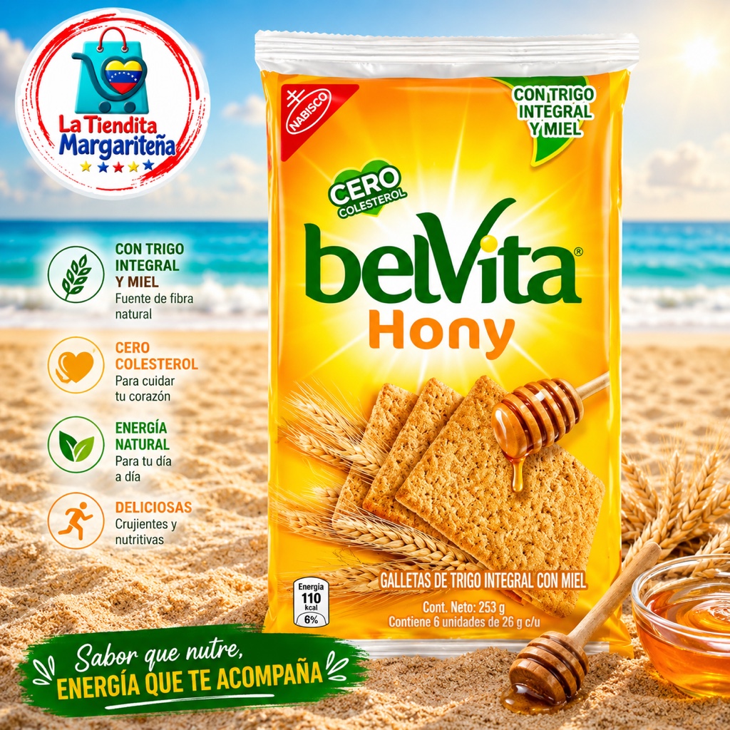Galleta belvita Hony 9 unidades