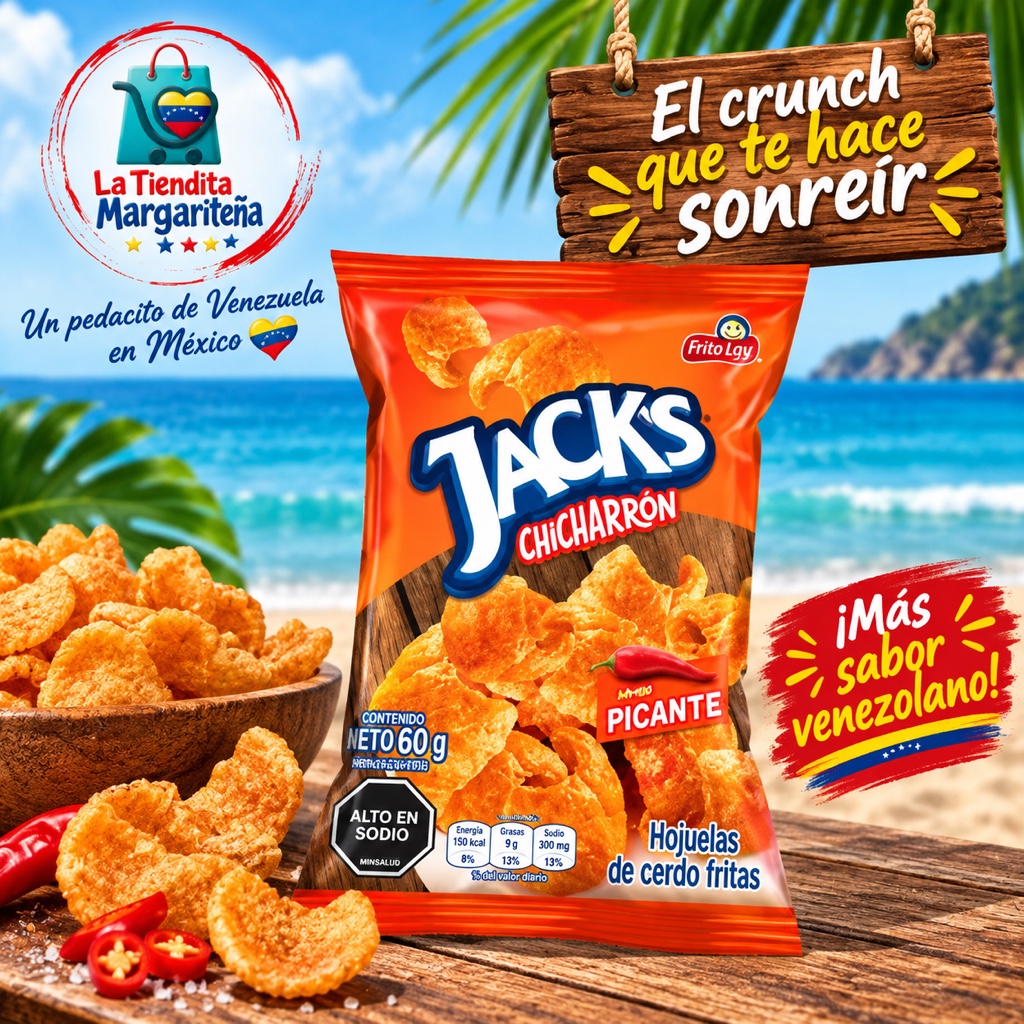Jacks chicharrón picante 20g