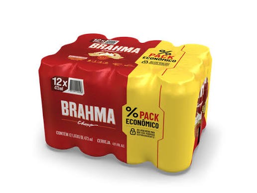 Cerveja Brahma 473ml cx 12un
