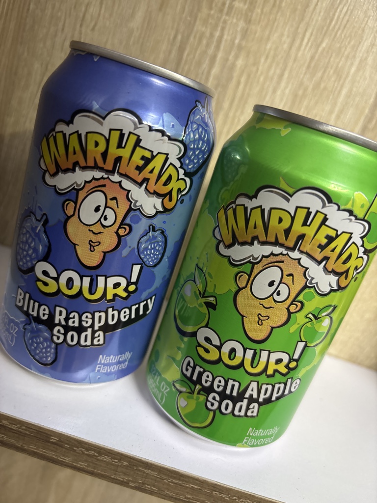Warheads Sour Blue Raspberry Soda